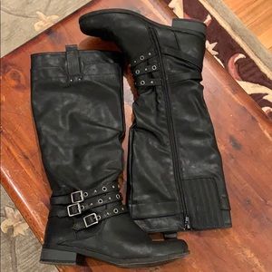 Strapped Riding Boots by XOXO